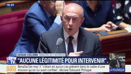 Gérard Collomb reconnaît qu'Alexandre Benalla n'avait "aucune légitimité pour intervenir"