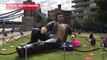 Giant Bare-Chested Jeff Goldblum Statue Appears In Central London