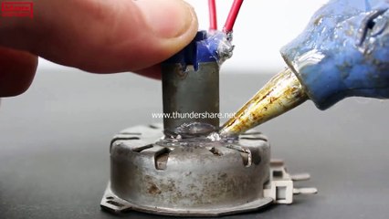 How to Make a Mini Generator 220v Using DC Motor