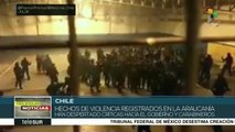Chile: hechos violentos en Araucanía generan críticas a Carabineros