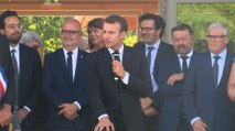 Inauguration par le Président de la République, Emmanuel Macron, de la Maison des Services et des Associations de Sarliac-sur-l’Isle.