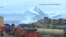 Iceberg ameaça vilarejo na Goenlândia