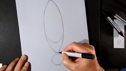 Easy 3D Drawing - How to Draw Levitating Sphere