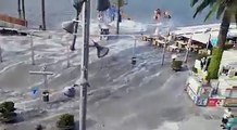 Paura alle Baleari per un mini-tsunami che ha allagato spiagge e bar, ecco cosa è successo: