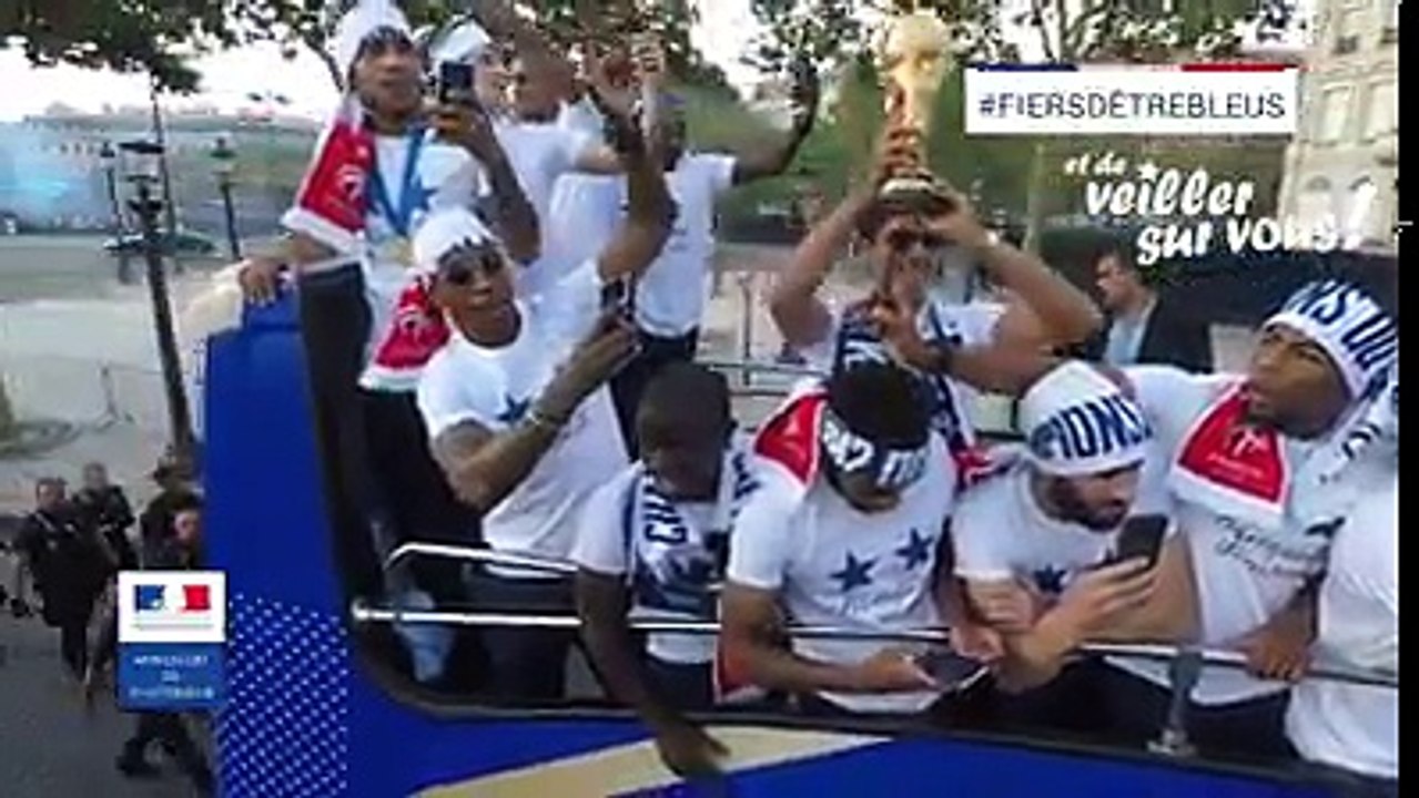 FRANCE team after winning world cup 2018