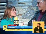 Tatiana Irizar presenta la entrevista a Yordano antes de su concierto en Caracas