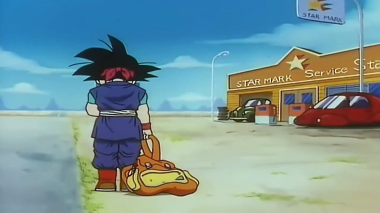 Goku Jr. y Puck roban una tienda para tener comida (HD)