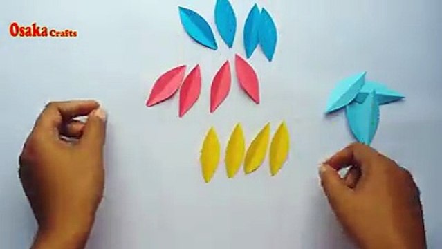 DIY crafts with paper - DIY: Paper Crafts!! How to Make Easy Decorative Leaf Stick with Paper!! Home Decoration Idea!!!Credit: Osaka CraftsFull video: