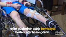 Suriyeli Reyyan, 20 ay sonra ilk adımını Türkiye'de attı