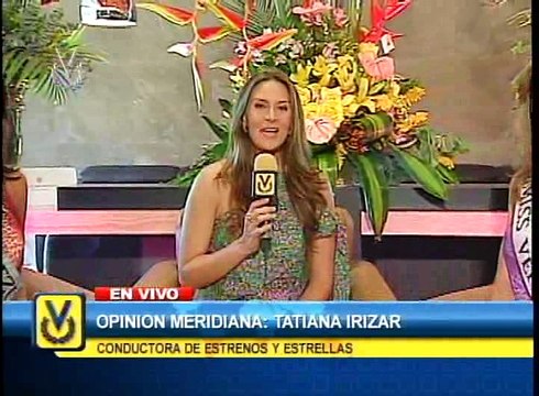 Entrevista con la Miss Vanessa Gonçalves en Estrenos y Estrellas con Tatiana Irizar