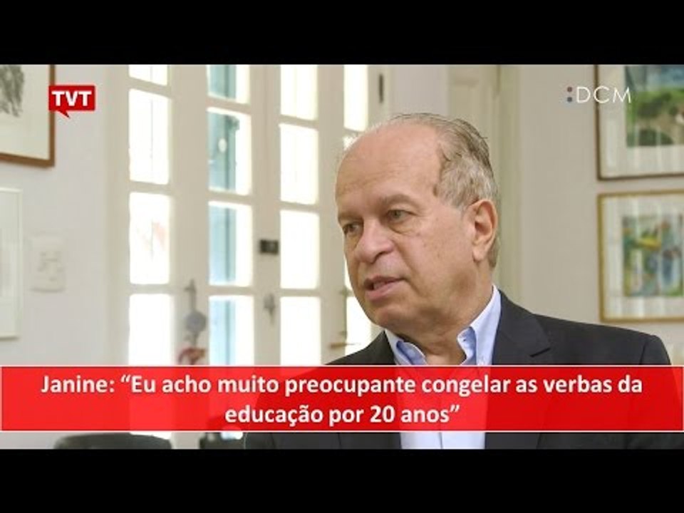 [TEASER #24 DCM NA TVT] Janine: "É preocupante congelar as verbas da educação por 20 anos"