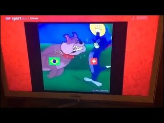 Empate do Brasil vira motivo de chacota em programa de TV da Suíça