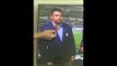 Ronaldo tenta fugir de coxinha durante transmissão da Globo