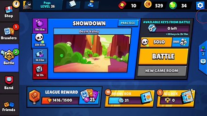 Abriendo cajas en Brawl stars