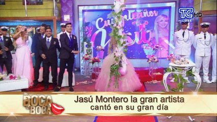 Jasú disfrutó al máximo su fiesta de cumpleaños