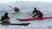 Warning: Do NOT be these guys, unless you have a lot of experience - and even then you have to be careful! These guys are practising their kayaking skills in a