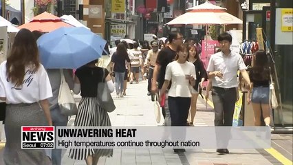 High temperatures continue throughout nation