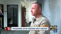 DPS troopers stop wrong-way driver spotted on camera