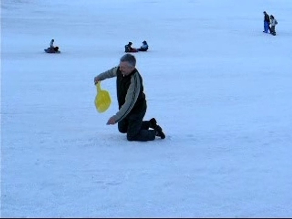 les Bidochons font de la luge