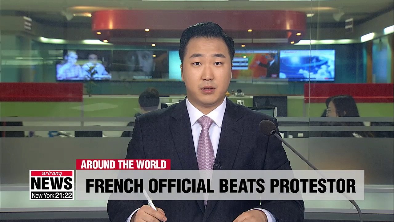 President Emmanuel Macron's aide filmed beating May Day protestor dressed as police officer