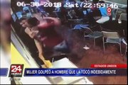 EEUU: mujer golpeó a hombre por tocamientos indebidos