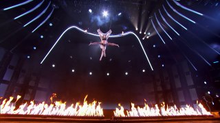 Duo Transcend - Dangerous Trapeze Act Goes Wrong - America's Got Talent 2018