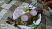 Grilled fish wrapped in banana leaf