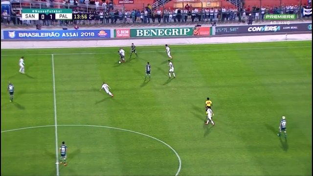 Santos x Palmeiras (Campeonato Brasileiro 2018 13ª rodada) 2º Tempo