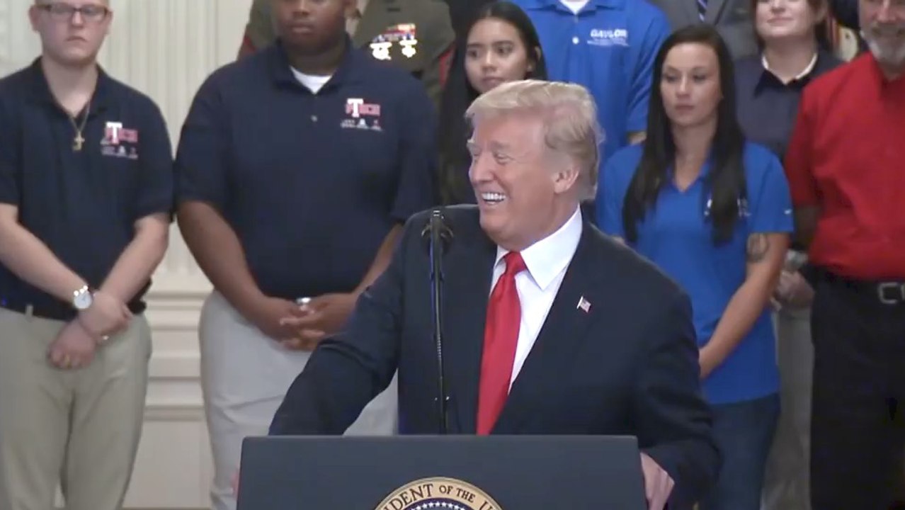 President Trump: "Now We Say Chair Woman"