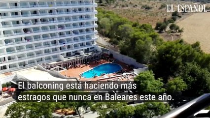 Balconing en Magaluf