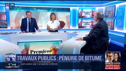 Travaux publics : pénurie de bitume