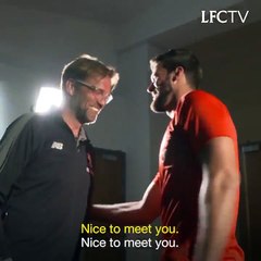 Alisson's First Interview Gets Comically Interuppted by Klopp!
