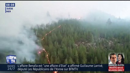 De violents feux de forêt embrasent la Suède jusqu'au cercle polaire