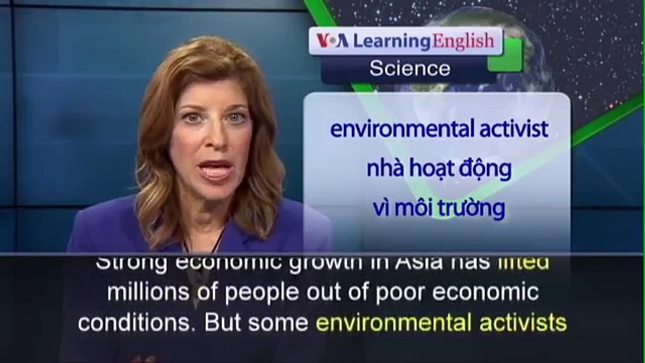 Phát âm chuẩn tiếng Anh - Economic Growth in Asia Threatens Environment VOA