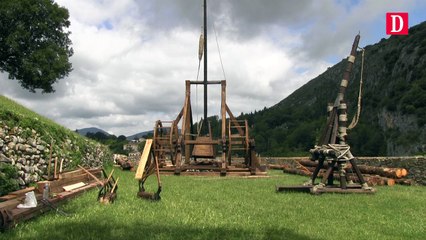 Les machines de guerre présentées au public au château de Foix