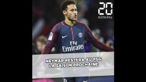 Neymar annonce qu'il reste au PSG