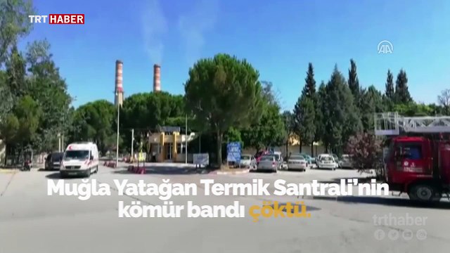 Yatağan Termik Santrali'nde göçük anı kameralara yansıdı