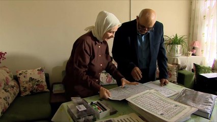 هذا الصباح-زوجان كرديان يخطان نسخة من المصحف الشريف