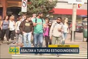 Asaltan a turistas al salir de hotel en Miraflores