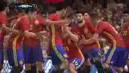 FIFA 18, España vs Francia online, lección de fútbol / football lesson