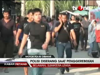 Sepeda Motor Polisi Dibakar Saat Gerebek Kurir Sabu