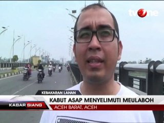 Kebakaran Lahan, Kabut Asap Selimuti Meulaboh