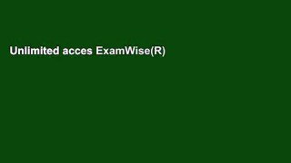 Unlimited acces ExamWise(R) Volume 2: CFA 2008 Level I Certification: the Candidates 500 Question