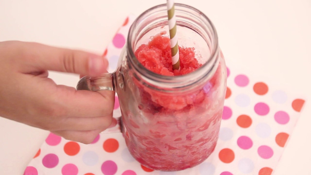 Granité de framboises