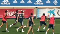 Golazo de Vinicius en el entrenamiento del Real Madrid