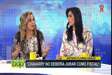 Ántero Flores Aráoz: “Pedro Chávarry no debería jurar como Fiscal de la Nación”