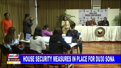 House security measures in place for #PresidentDuterte #DuterteSONA2018