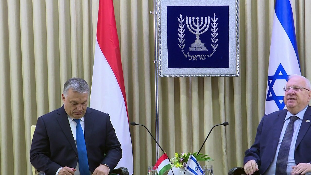 "Tolérance zéro" contre l'antisémitisme, promet Orban en Israël