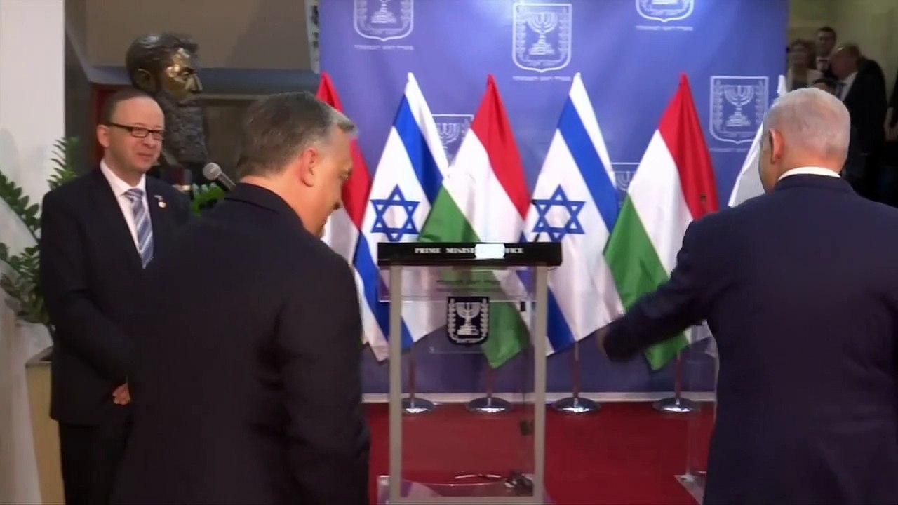 "Tolérance zéro" contre l'antisémitisme, promet Orban en Israël