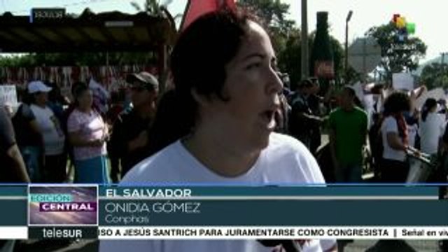 Se movilizan ciudadanos salvadoreños contra la privatización del agua
